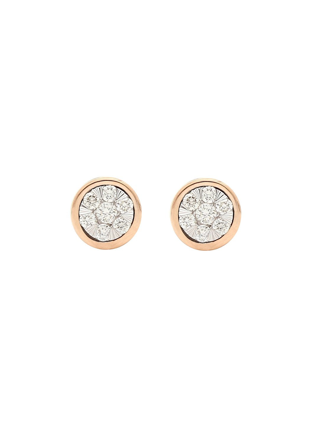 Real Diamond Illussion Cluster Stud Earring - STOMBIL TRADE 