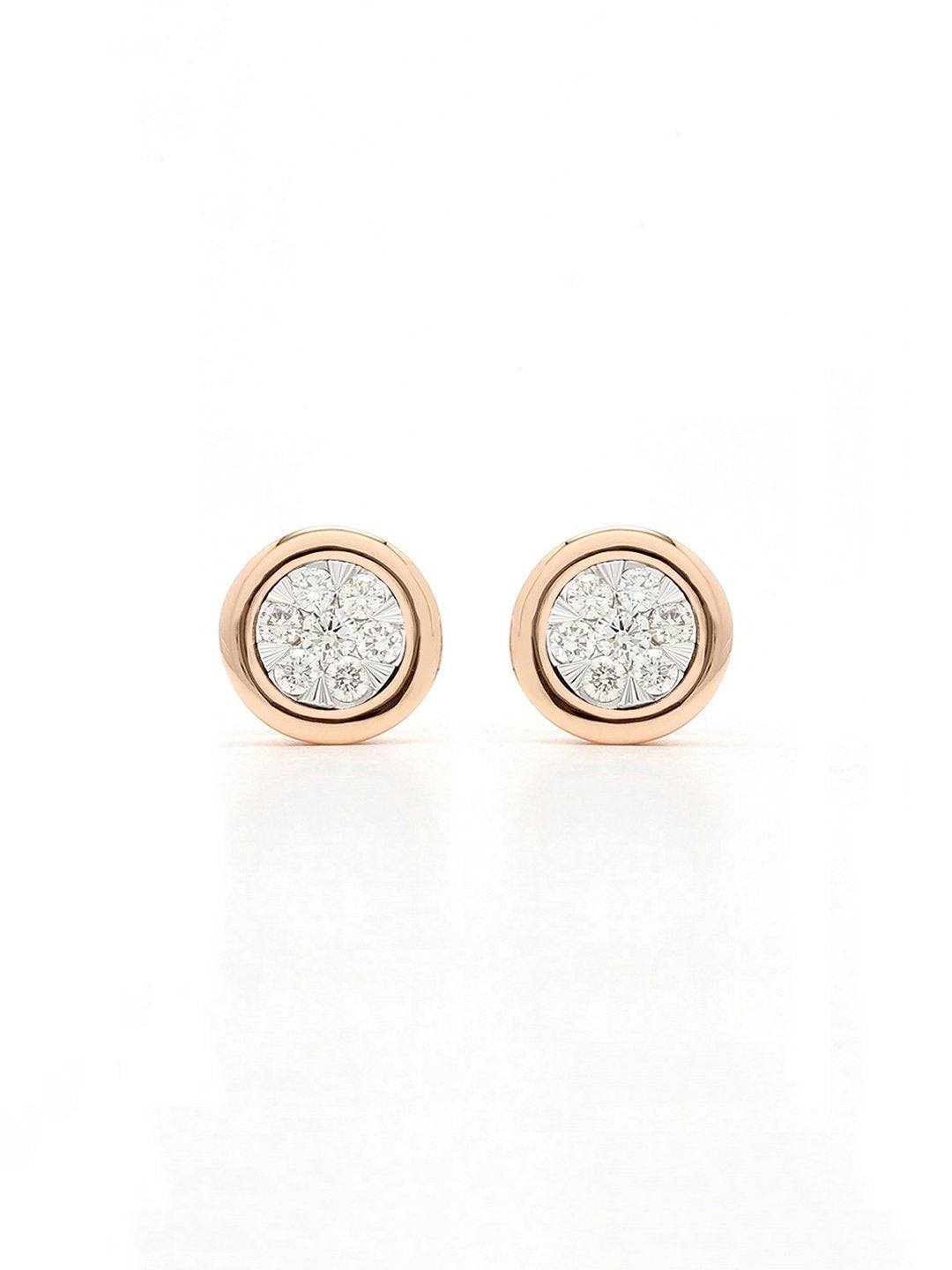 Real Diamond Illussion Cluster Stud Earring - STOMBIL TRADE 