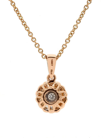 Real Diamond Illussion Cluster Pendant With Chain - STOMBIL TRADE 