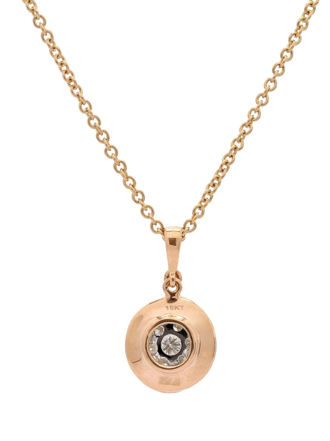 Real Diamond Illussion Cluster Pendant With Chain - STOMBIL TRADE 