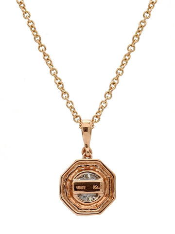 Real Diamond Illussion Cluster Pendant With Chain - STOMBIL TRADE 