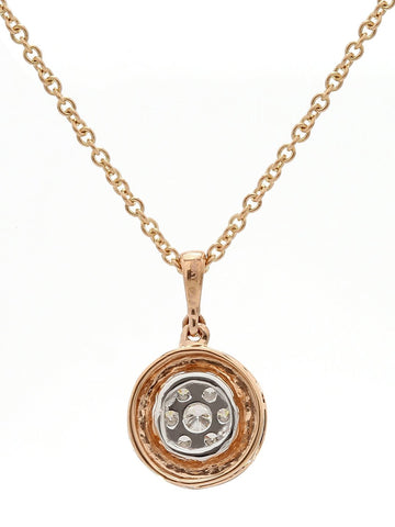 Real Diamond Illussion Cluster Pendant With Chain - STOMBIL TRADE 