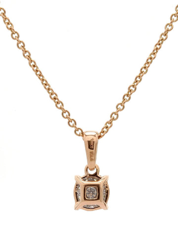 Real Diamond Illussion Cluster Pendant With Chain - STOMBIL TRADE 