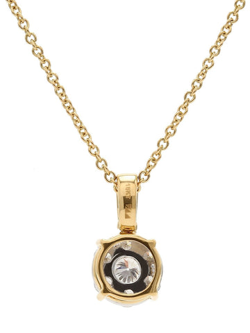Real Diamond Illussion Cluster Pendant With Chain - STOMBIL TRADE 