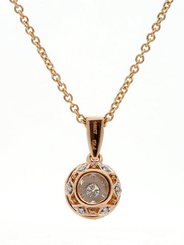 Real Diamond Illussion Cluster Pendant With Chain - STOMBIL TRADE 