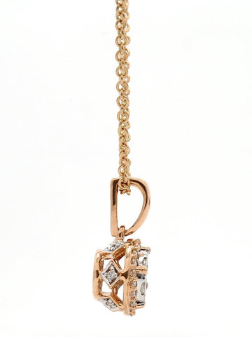 Real Diamond Illussion Cluster Pendant With Chain - STOMBIL TRADE 