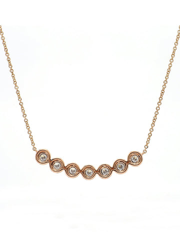 Real Diamond Illussion Solitaire Pendant With Diamonds by the yard Chain - STOMBIL TRADE 