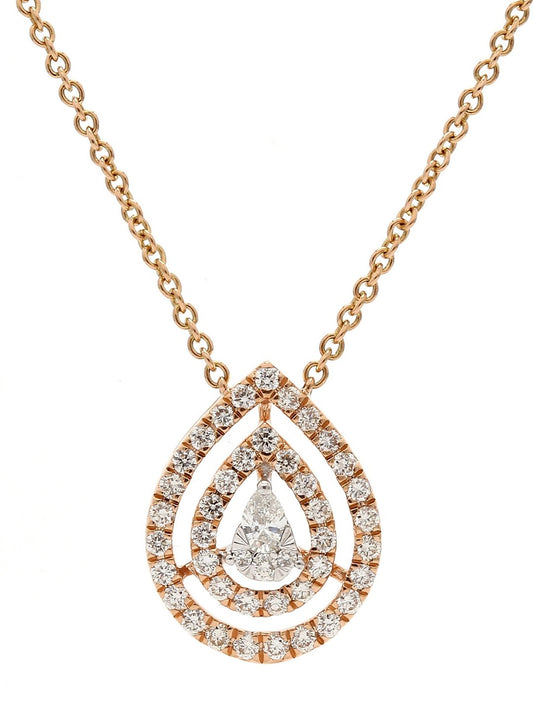 Real Diamond Illussion Solitaire Pendant With Diamonds by the yard Chain - STOMBIL TRADE INDIA PRIVATE LIMITED 