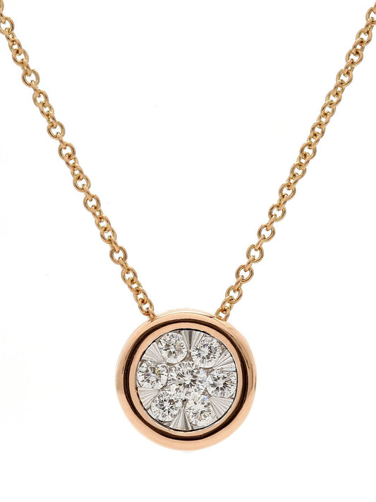 Real Diamond Illussion Solitaire Pendant With Diamonds by the yard Chain - STOMBIL TRADE INDIA PRIVATE LIMITED 