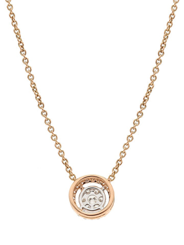 Real Diamond Illussion Solitaire Pendant With Diamonds by the yard Chain - STOMBIL TRADE 