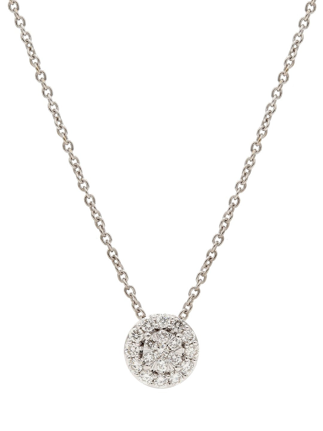 Real Diamond Illussion Cluster Pendant With Chain - STOMBIL TRADE 