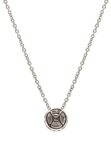 Real Diamond Illussion Cluster Pendant With Chain - STOMBIL TRADE 