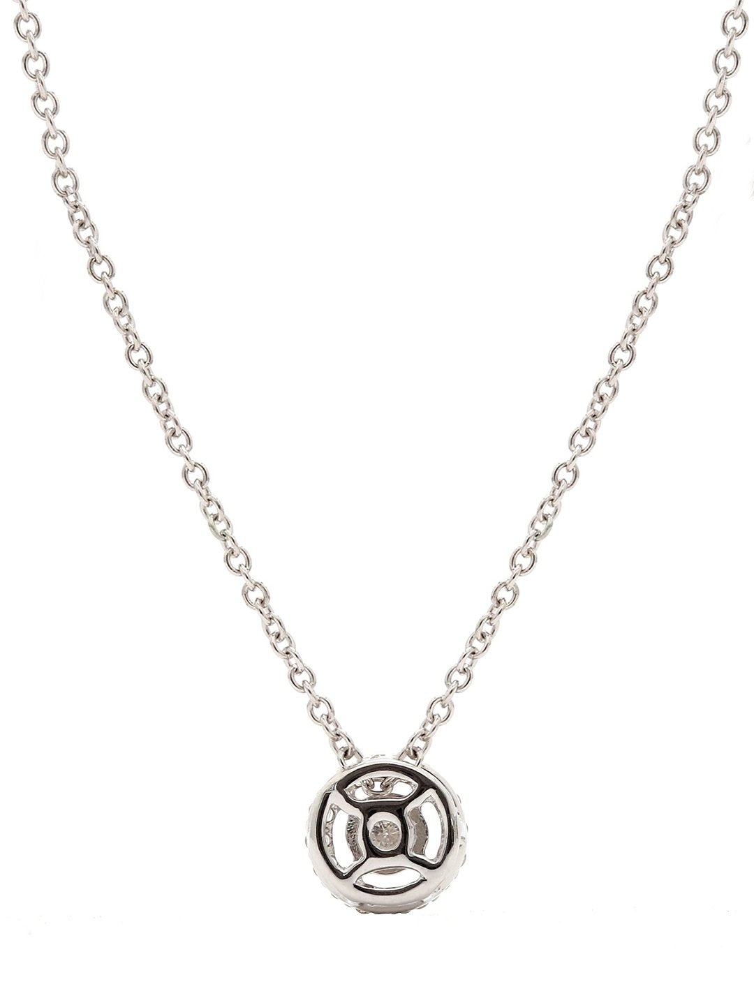 Real Diamond Illussion Solitaire Pendant With Chain - STOMBIL TRADE 