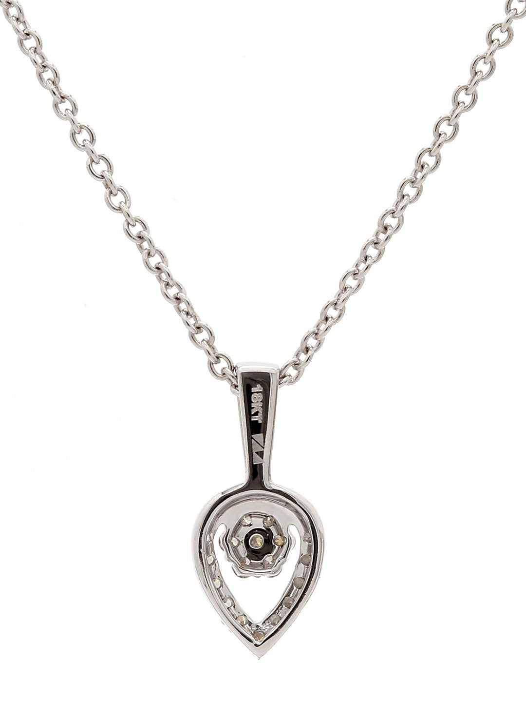 Real Diamond Cluster Pendant With Chain - STOMBIL TRADE 