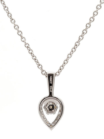 Real Diamond Cluster Pendant With Chain - STOMBIL TRADE 