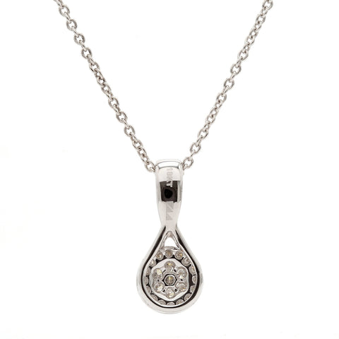 Real Diamond Illussion Cluster Pendant with Chain - STOMBIL TRADE 