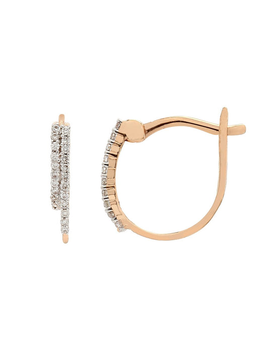 Real Diamond Hoop Earring - STOMBIL TRADE 