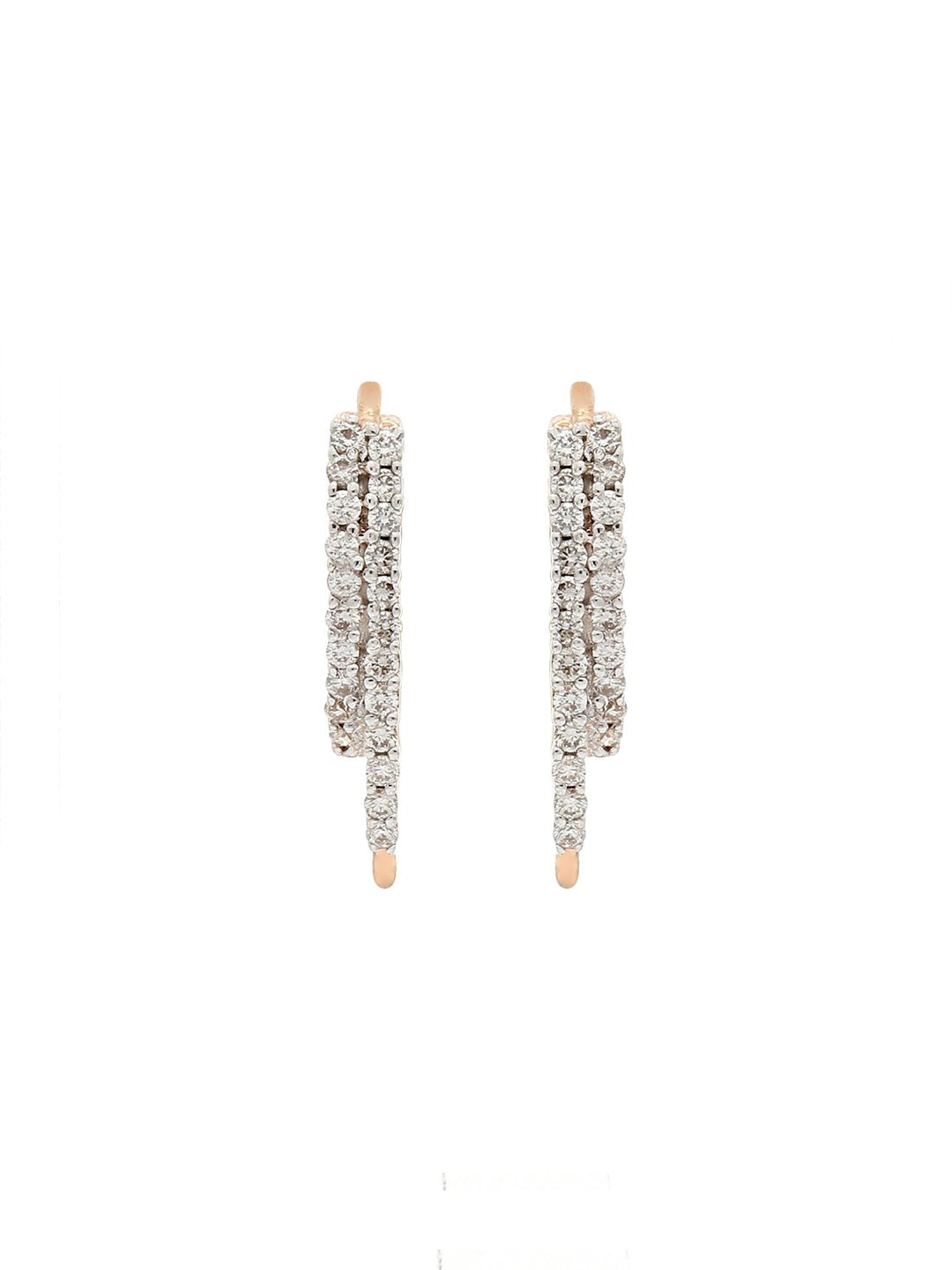 Real Diamond Hoop Earring - STOMBIL TRADE 