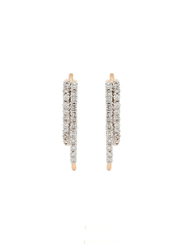 Real Diamond Hoop Earring - STOMBIL TRADE 
