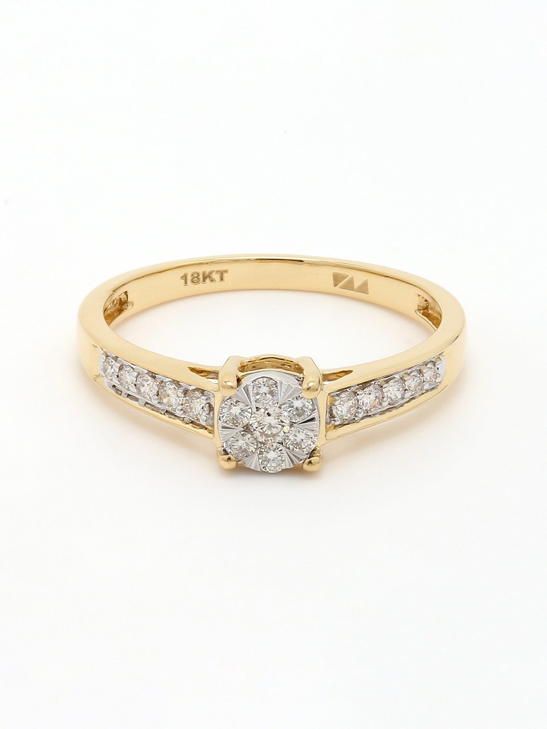 Real Diamond Illussion Cluster Ring - STOMBIL TRADE 