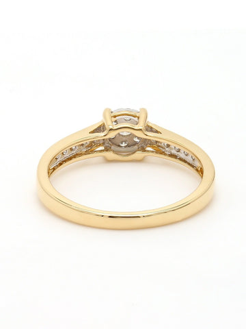Real Diamond Illussion Cluster Ring - STOMBIL TRADE 