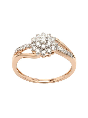 Real Diamond Cluster Ring - STOMBIL TRADE 