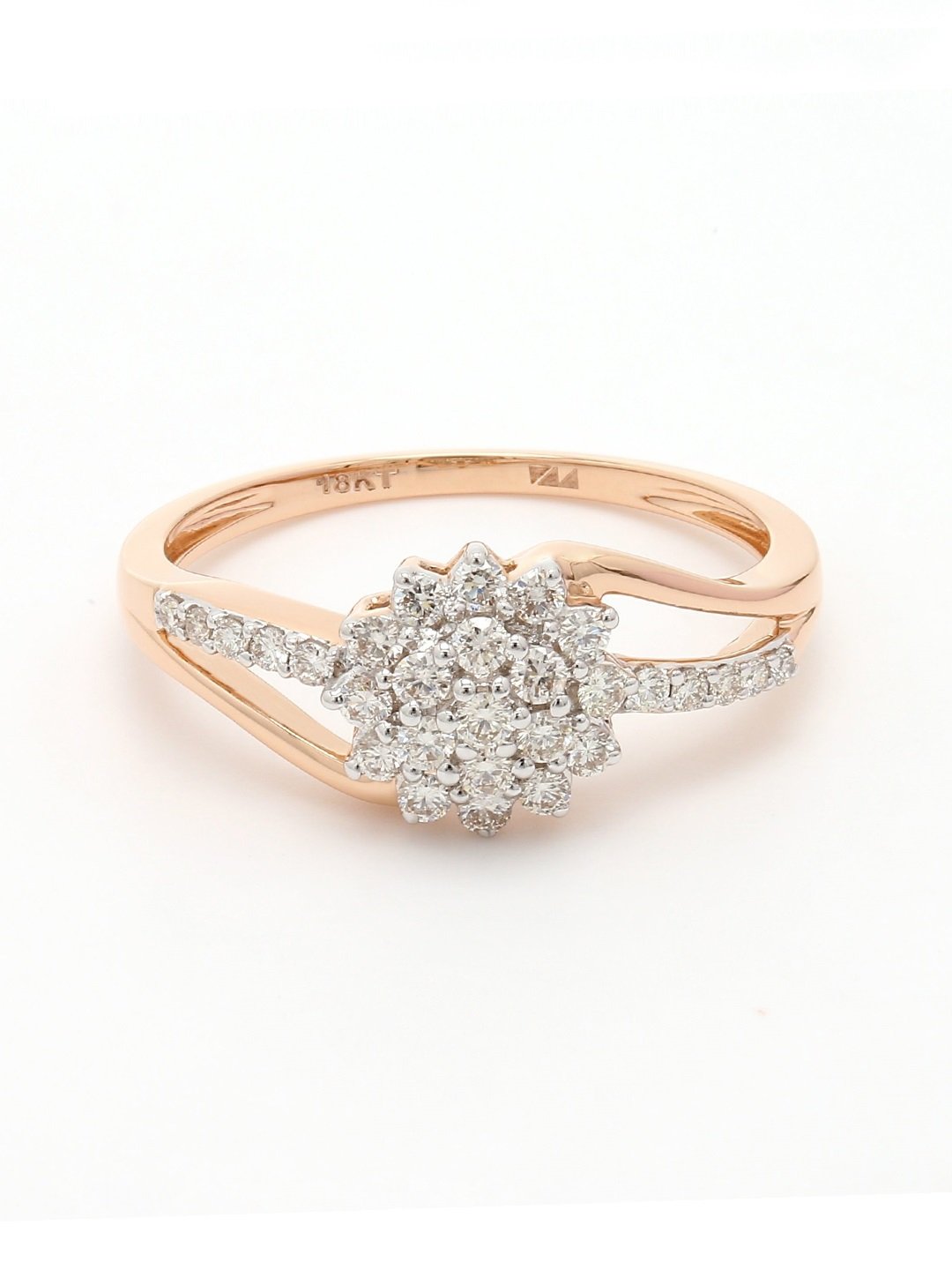 Real Diamond Cluster Ring - STOMBIL TRADE 