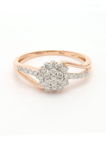 Real Diamond Cluster Ring - STOMBIL TRADE 