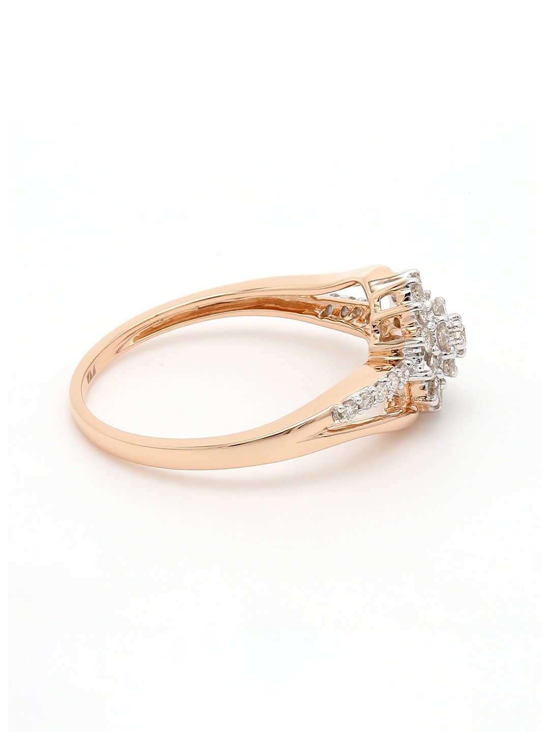Real Diamond Cluster Ring - STOMBIL TRADE 
