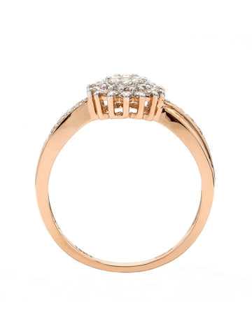 Real Diamond Cluster Ring - STOMBIL TRADE 