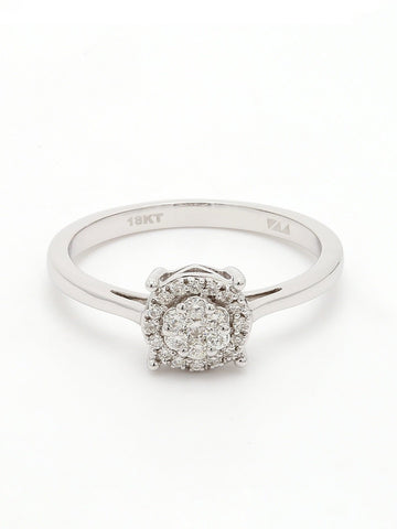 Real Diamond Illussion Cluster Ring - STOMBIL TRADE 