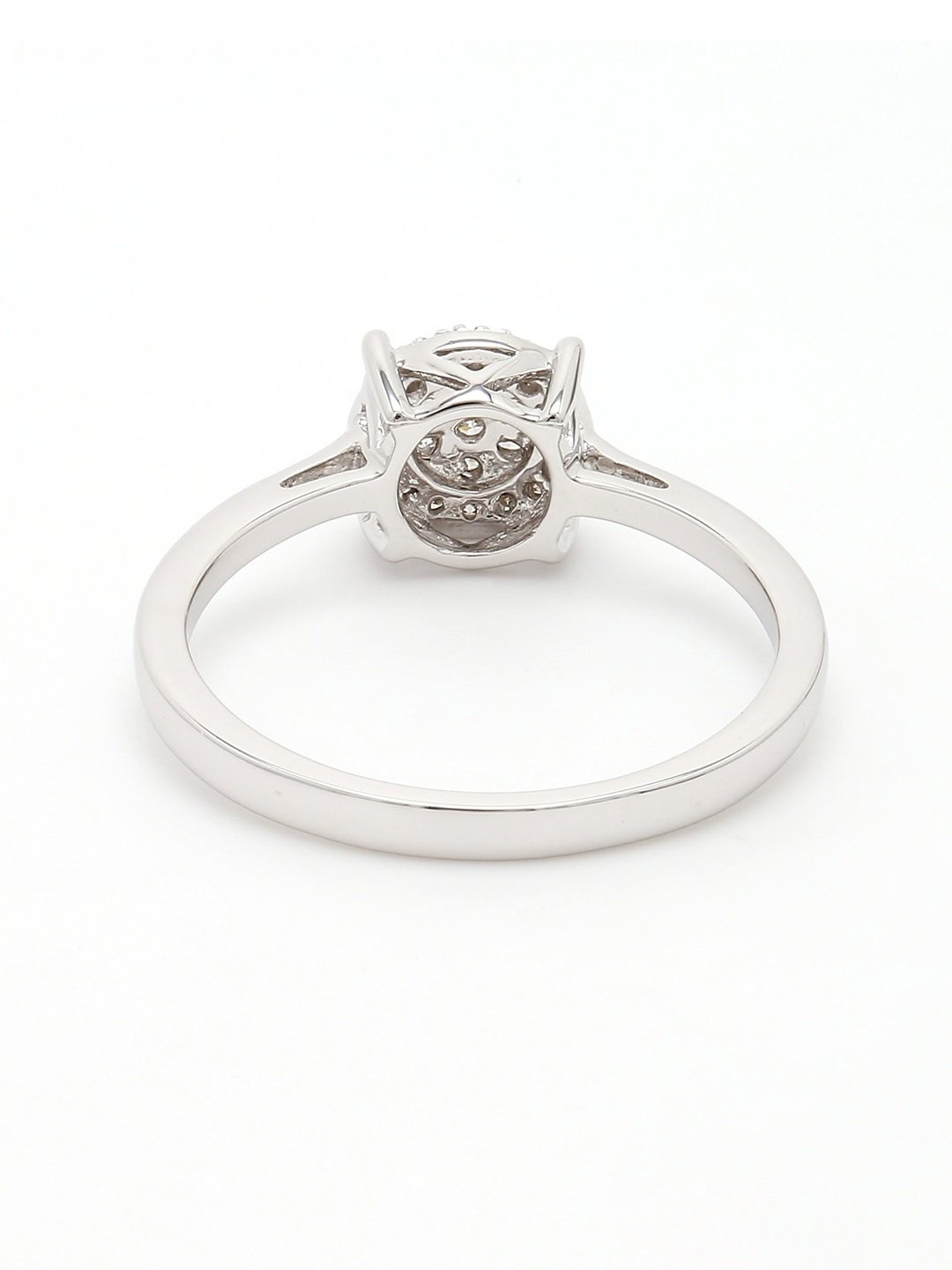 Real Diamond Illussion Cluster Ring - STOMBIL TRADE 