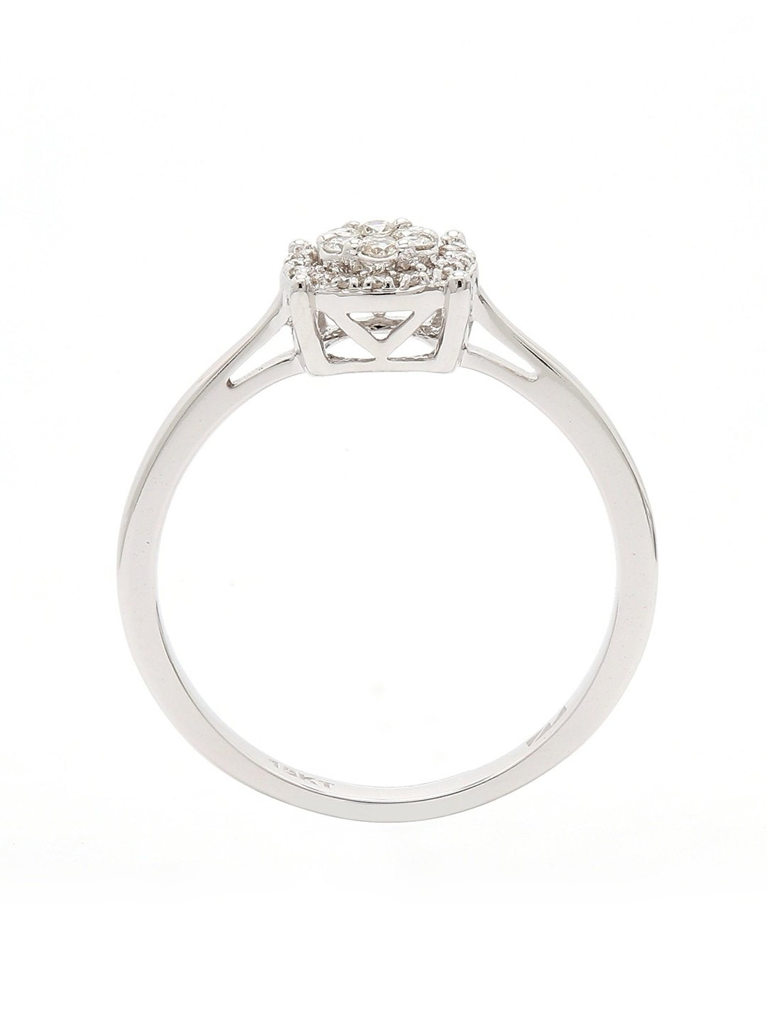 Real Diamond Illussion Cluster Ring - STOMBIL TRADE 