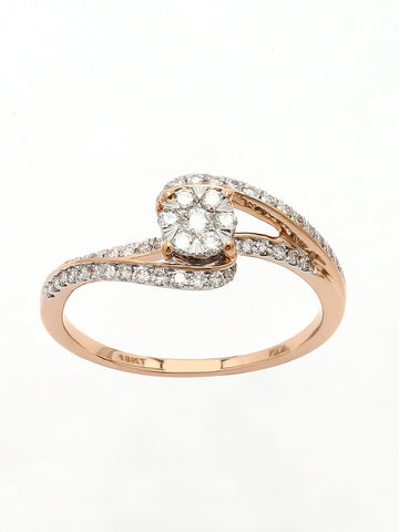 Real Diamond Cluster Ring - STOMBIL TRADE 