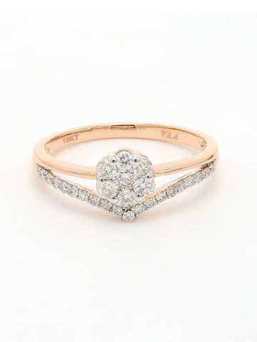 Real Diamond Cluster Ring - STOMBIL TRADE 