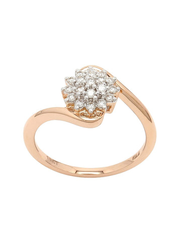 Real Diamond Cluster Ring - STOMBIL TRADE 