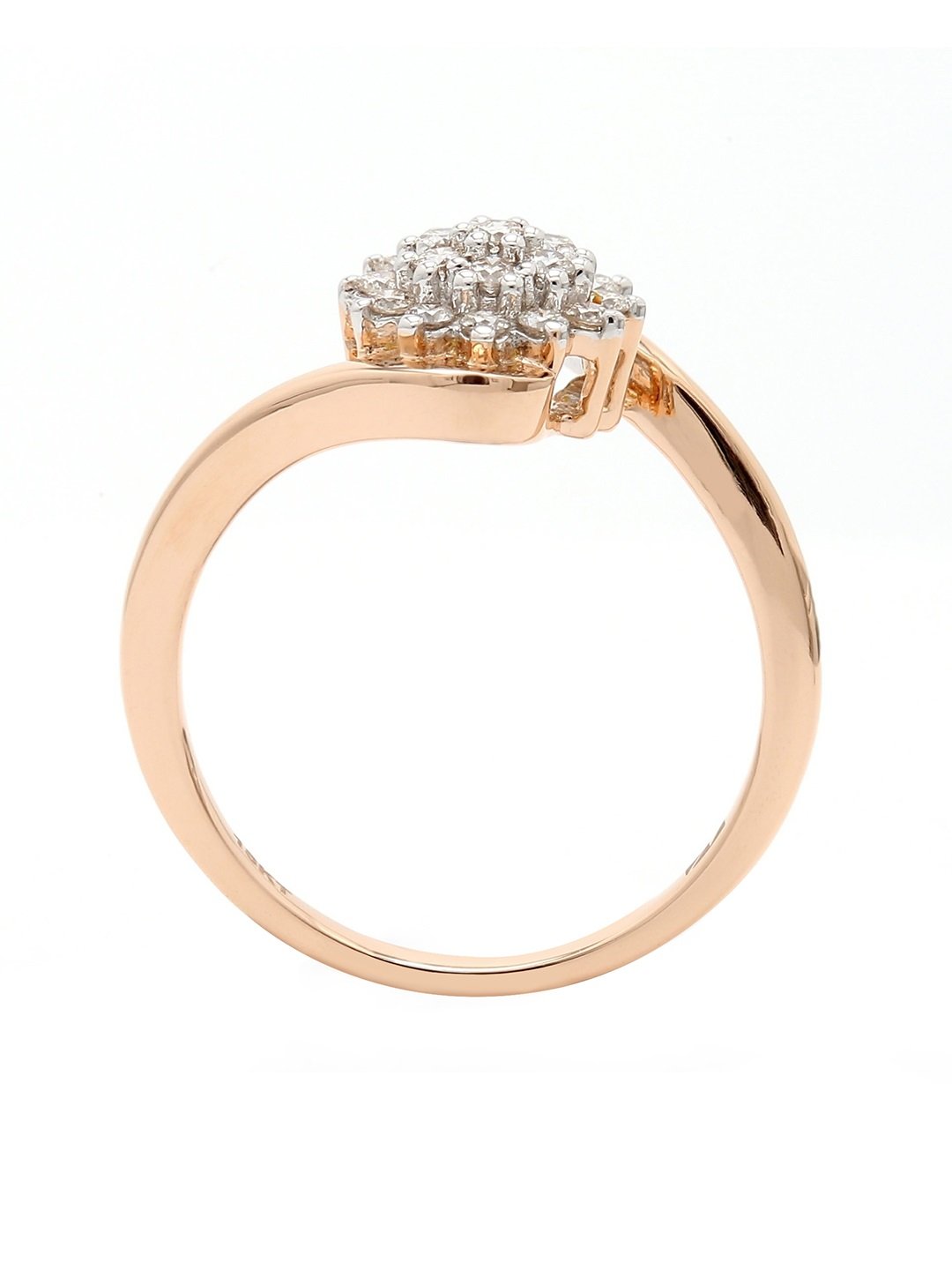 Real Diamond Cluster Ring - STOMBIL TRADE 