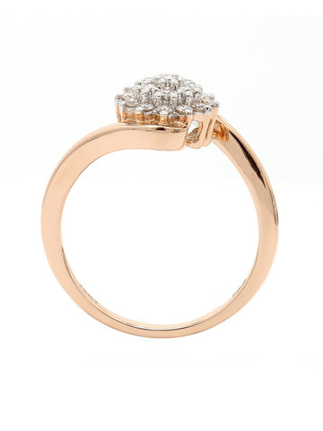 Real Diamond Cluster Ring - STOMBIL TRADE 