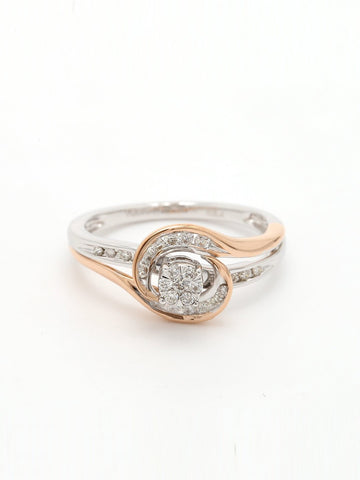 Real Diamond Illussion Cluster Ring - STOMBIL TRADE 