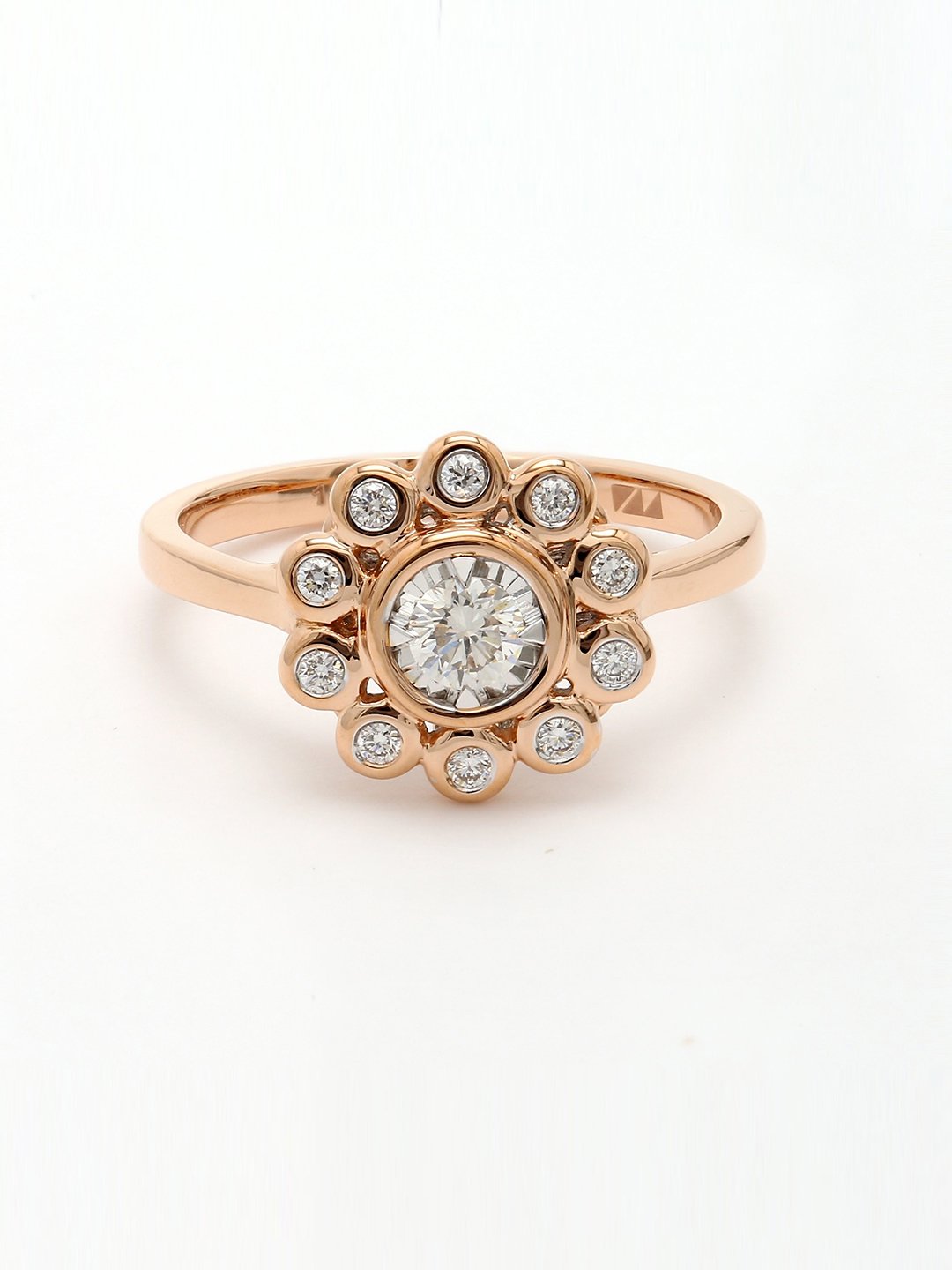 Real Diamond Illussion Solitaire Ring - STOMBIL TRADE 