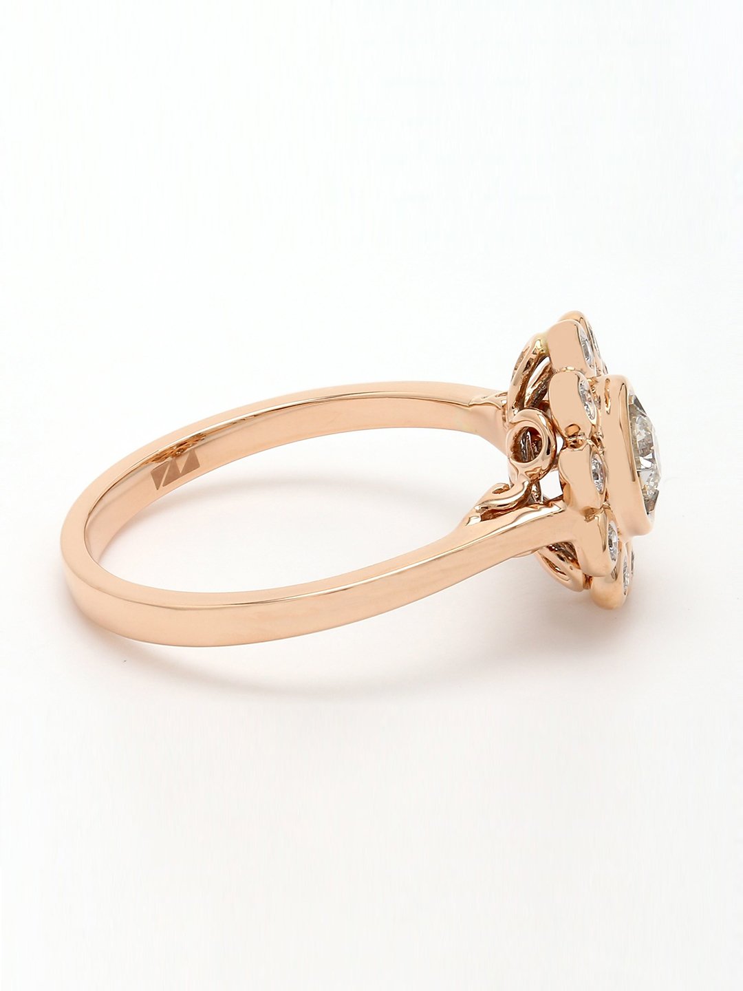 Real Diamond Illussion Solitaire Ring - STOMBIL TRADE 