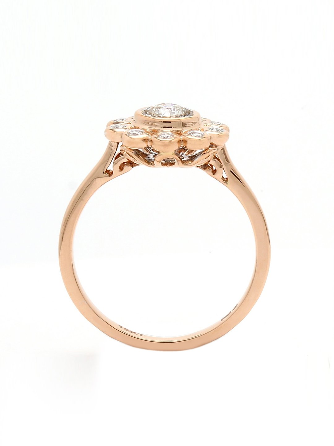 Real Diamond Illussion Solitaire Ring - STOMBIL TRADE 