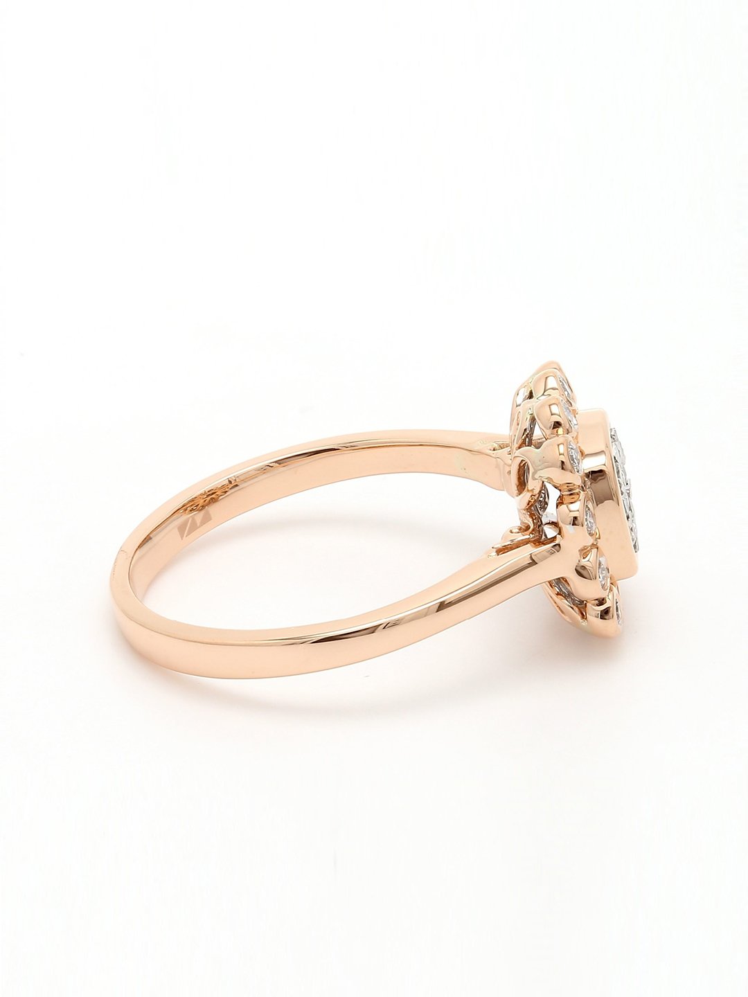 Real Diamond Illussion Cluster Ring - STOMBIL TRADE 