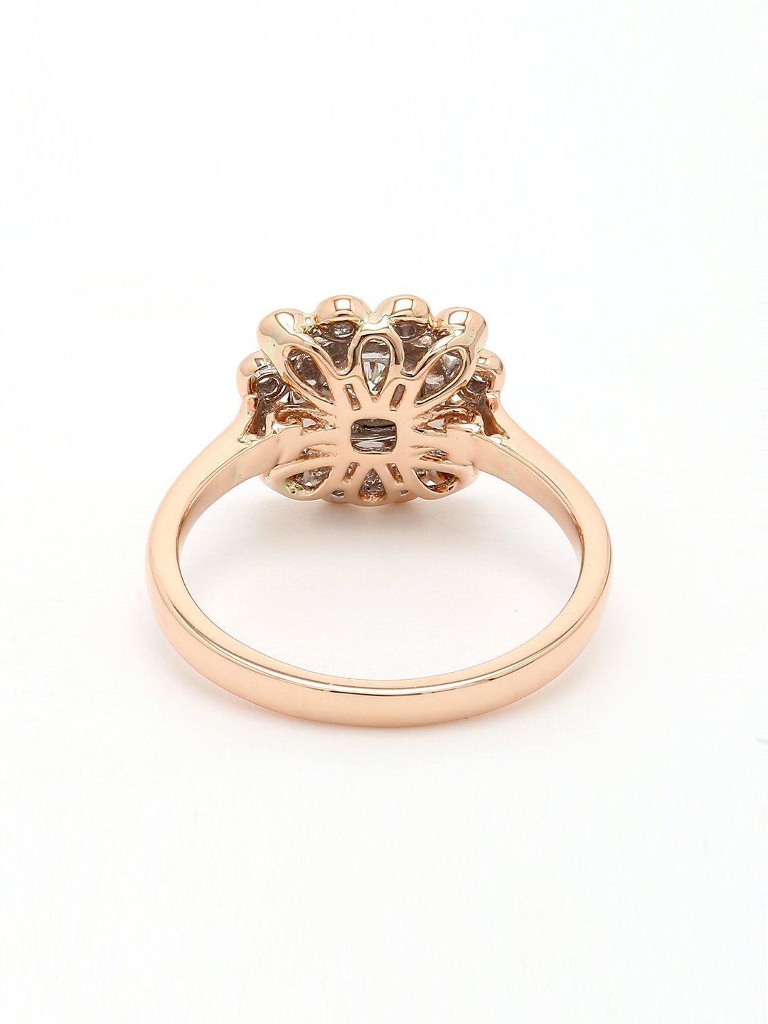 Real Diamond Illussion Cluster Ring - STOMBIL TRADE 