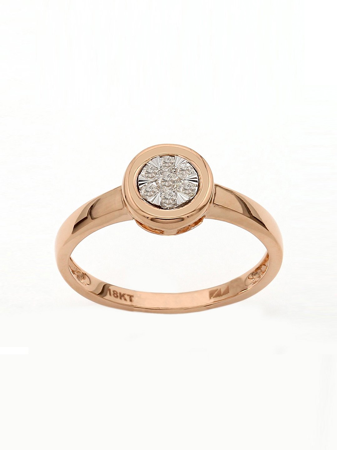 Real Diamond Illussion Cluster Ring - STOMBIL TRADE 