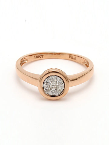 Real Diamond Illussion Cluster Ring - STOMBIL TRADE 