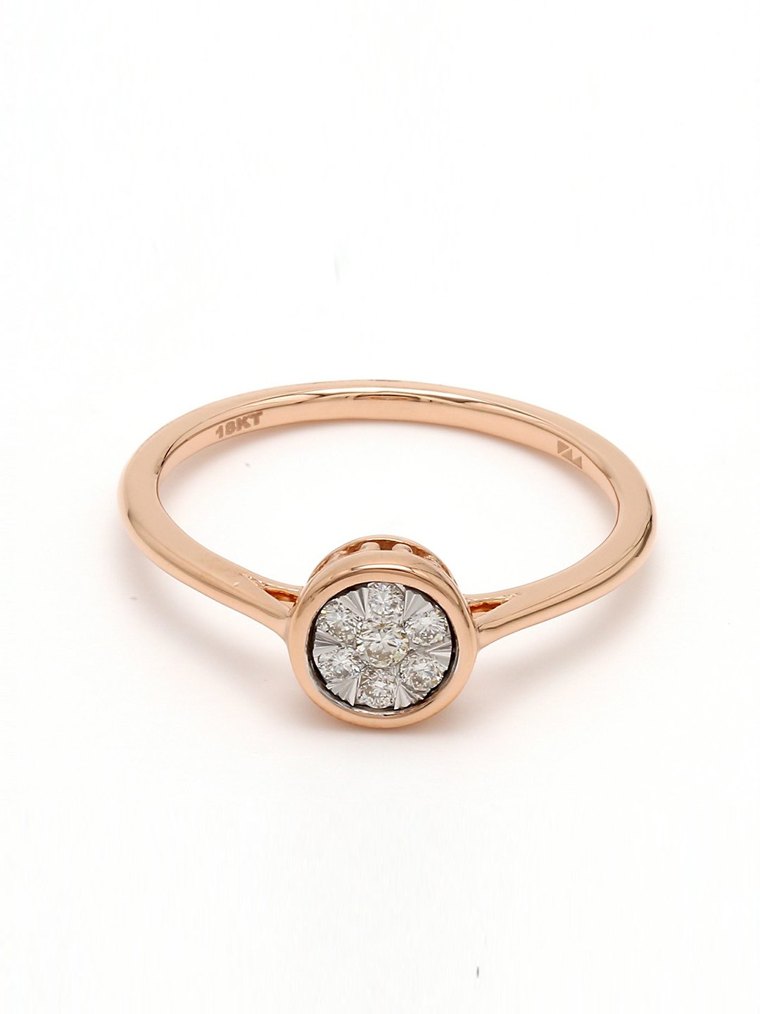 Real Diamond Illussion Cluster Ring - STOMBIL TRADE 