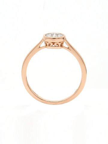 Real Diamond Illussion Cluster Ring - STOMBIL TRADE 