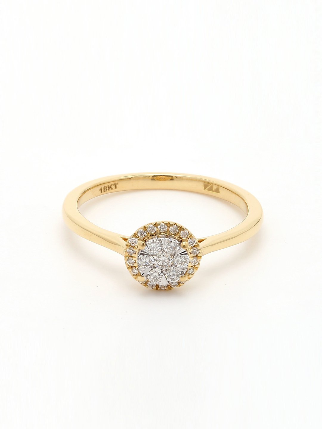 Real Diamond Illussion Cluster Ring - STOMBIL TRADE 