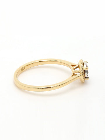 Real Diamond Illussion Cluster Ring - STOMBIL TRADE 